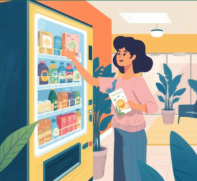 Customer Using Machine